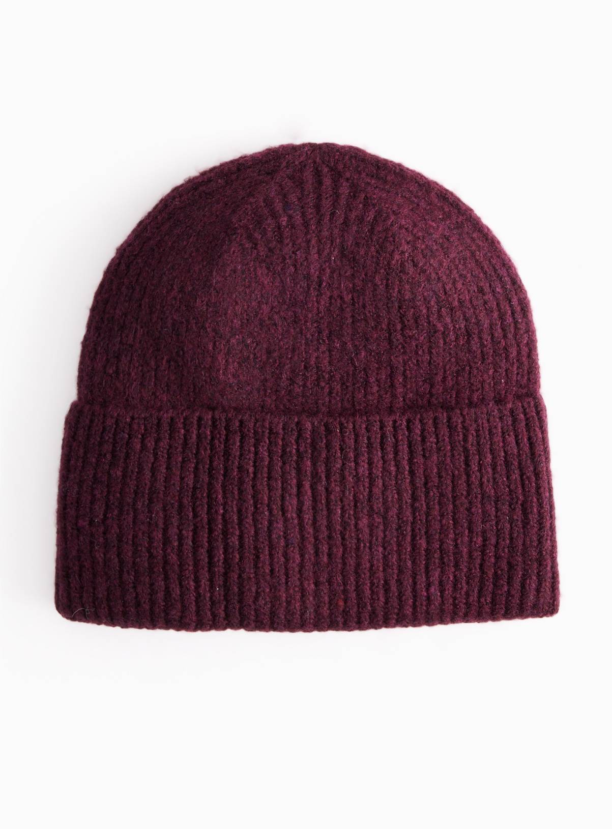 Burgundy Beanie Hat One Size - Image 2